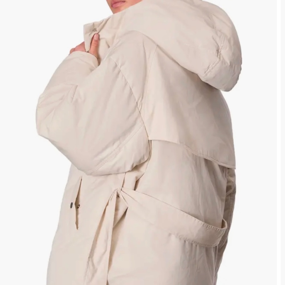 Rag & Bone Beige Belted Puffer